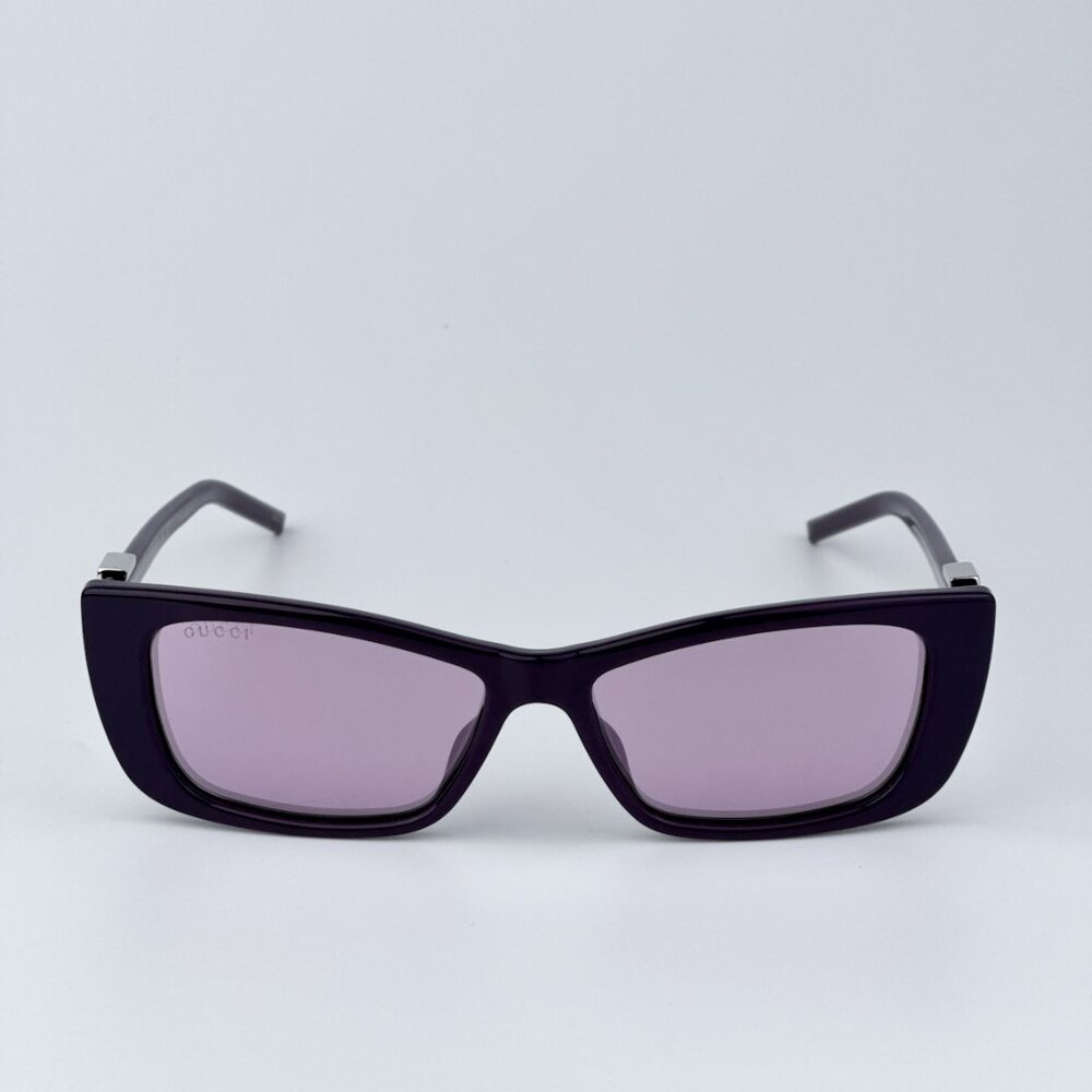 Gucci Women BRAND NEW Sunglasses Violet Mirror Cat Eye GG1681S 005 - Picture 4 of 9